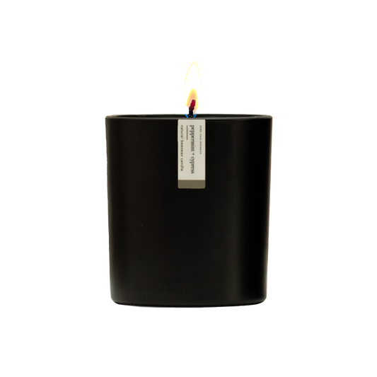 Peppermint + Cypress Beeswax Candle